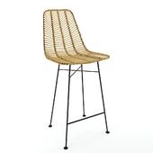 Bloomingville Rotan barstool chair natural / Bloomingville барный стул из ротанга