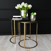 Pierce Shagreen Nesting Table