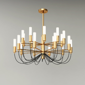 Golden Iron Led Chandelier