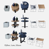 B&B Italia Maxalto Coffee Small Tables Eileen Lens Pyllon