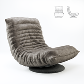 Zuo Modern Down Low Swivel Chair