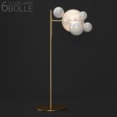 Giopato & Coombes floor lamp BOLLE 6 bubble FROST/GOLD