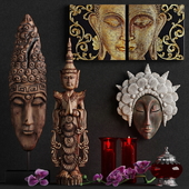 Decorative set in Asian style - factory "DesignToscano"