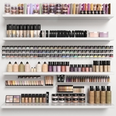 A large set of cosmetics for beauty salons. Makeup