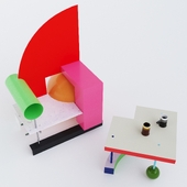 peter shire design armchair