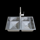 AFA Double Bowl Milli Inox Sink Mixer