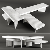 Rail tables by baxter