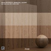 Material wood / pine solid (seamless) - set 51