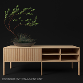 Contour entertainment unit