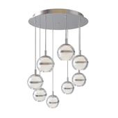 Swank 8 LED Multi-Light Pendant By ET2 Lighting