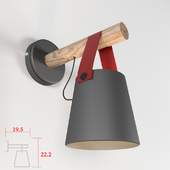 Wooden Lantern Nordic Hanging Wall Lamp