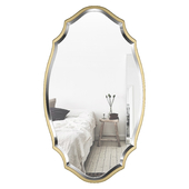 Blaisdell Horizontal Gold Wall Mirror WRLO8574