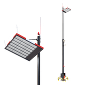 Lighting pole with EWO spotlights