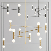 Yoka Modern Pendant 16 light - gold and black