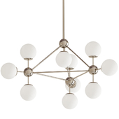 Modo Chandelier White Glass