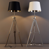 Zuma Line: Floor Lamp - Seville Black and White