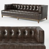 Quinn Tufted Leather Sofa