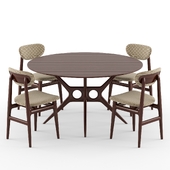 Tosconova Tazio table Forty Canaletto chair