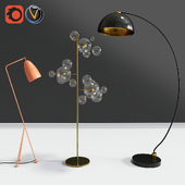 Modern Floor Lamps Set 01