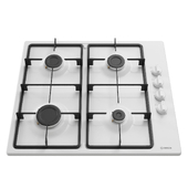 White gas cooking panel BOSCH PBP6B2B60