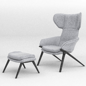 Armchair & Foot Rest Cassina