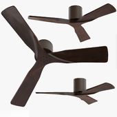 Matthews Irene 3-Blade Walnut-Bronze Hugger Ceiling Fan