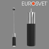 OHM pendant light Eurosvet 50135/1 LED chrome / black