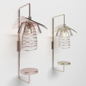 Rose gold wall lamp