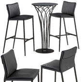 Cattelan italia Isabel barstool Nido table set