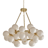 Arya 25-Light Satin Gold Chandelier