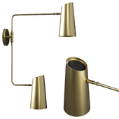 Cypress Double Swing Arm Sconce