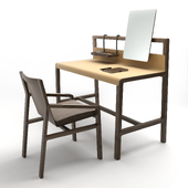 Alivar Scribe desk and Ester chair