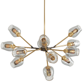 Maxim Savvy Antique Brass 12-Light Sputnik Pendant