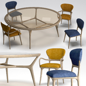 CeccottiCollezioni  SevenMiles Table Teresa chairs