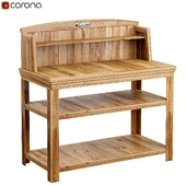 Cedar potting bench