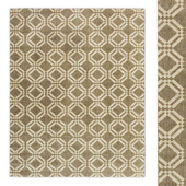 Silas Indoor-Outdoor Gray Trellis Rug