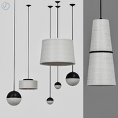 Cloth pendant lamps