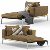 Lifesteel Daybed by Flexform