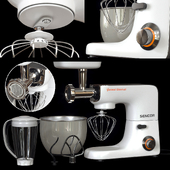 Sencor 5.8qt Stand Mixer with Accessories - White