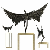 Gardeco icarus bronze sculpture