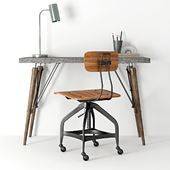 TRISTAN INDUSTRIAL METAL DESK