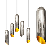 Modern Cylindrical Pendant Light - Minimalistic Lighting Fixture Nickel