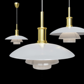 Подвесной светильник Poul Henningsen PH4 Gold Pendant Lamp