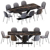 Cattelan Italia Tina chair Stratos Keramik table