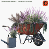 Gardening decorative # 1: Wheelbarrow planter