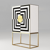 Op Art Bar cabinet Jonathan Adler