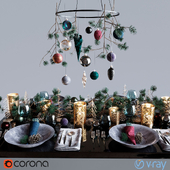 Сервировка "Dark Christmas"