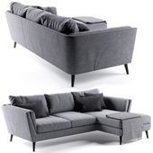 Richmond Corner Sofa rosa and grey