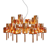 Люстра AXO Light Spillray SP lamps 30 orange glass