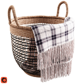 Maisons du Monde Woven Basket